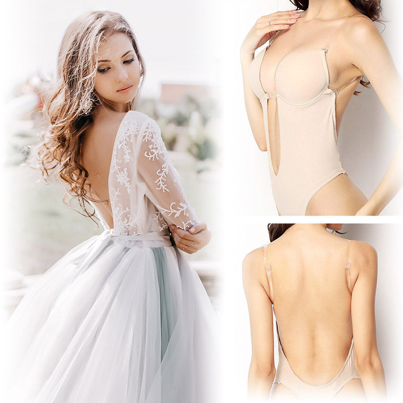 WANGPIN Sexy Backless Bodysuit For Women Bride Wedding Party